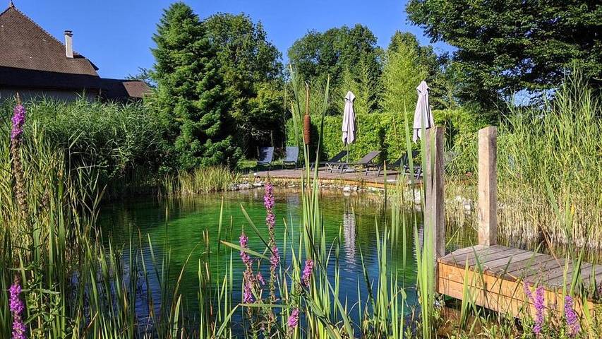 Location de vacances pour 2 personnes, avec Terrasse et Jardin ainsi que Piscine et Vue à Trévignin
