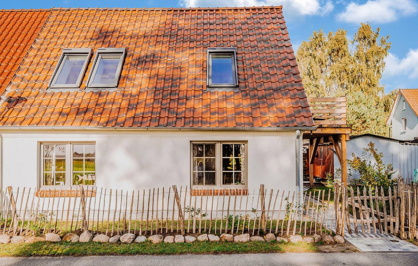 Rückzugsort am Strand mit Terrasse, Parkplatz und WiFi in Altwarp, Vorpommern Greifswald