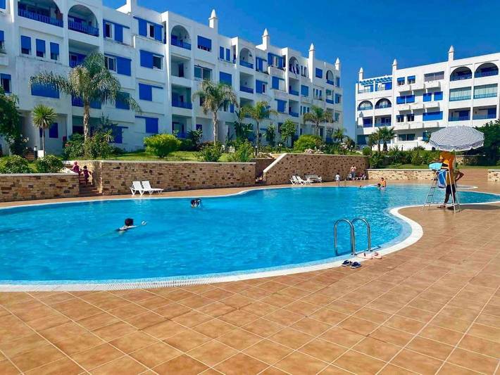 Gîte pour 6 personnes, avec balcon et vue ainsi que jardin et piscine dans Marina Smir - 4