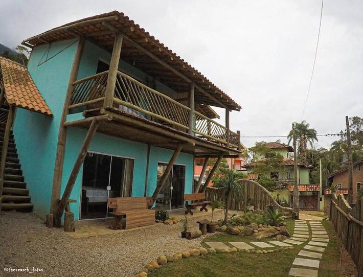 Casas e apartamentos de temporada para 18 pessoas, com terraço e jardim e ainda vista, com animais de estimação em Lagoinha (Ubatuba)