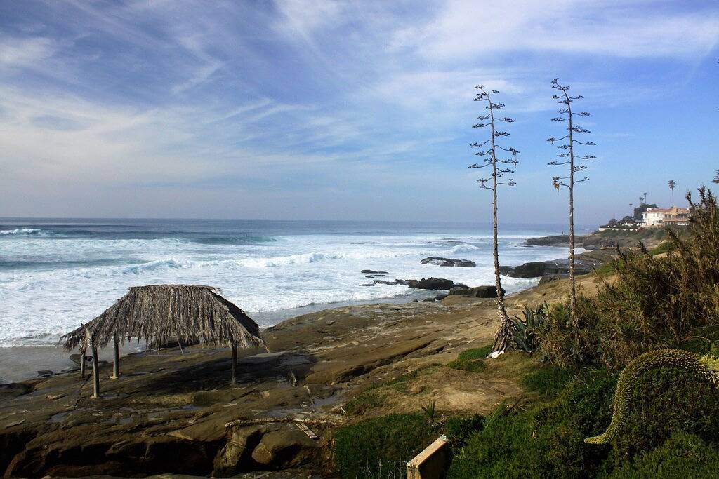 Unschlagbare Aussichten an einem der besten Surfspots von La Jolla in La Jolla, San Diego