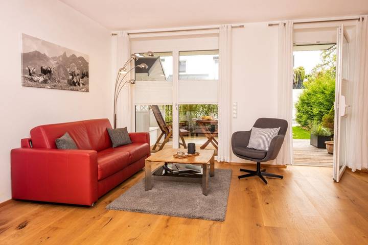 Ferienwohnung für 2 Personen, mit Terrasse und Garten in Sonthofen