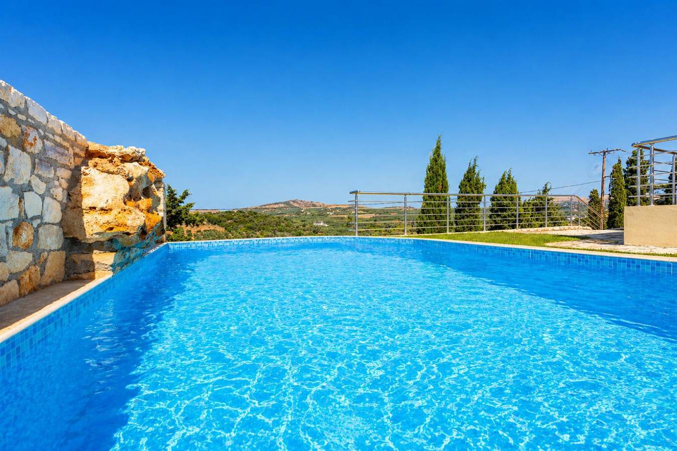 Villa für 2 Personen mit Meerblick in Roumeli, Rethymno und Umgebung
