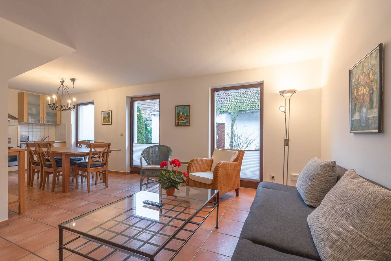 Fischerhaus 316 - Ferienreihenhaus mit kleinem Garten auf 2 Ebenen in Rechlin, Müritz