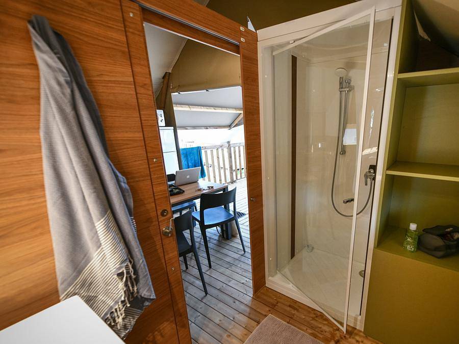 Camping Le Parc de Bormes - Lodge 4 personen - 2 slaapkamers, foto 14