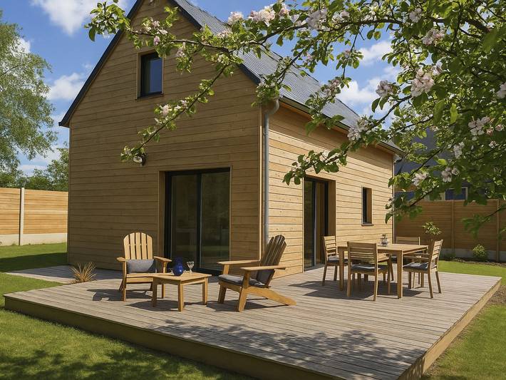 Maison de vacances pour 2 personnes, avec Terrasse et Jardin à Portbail