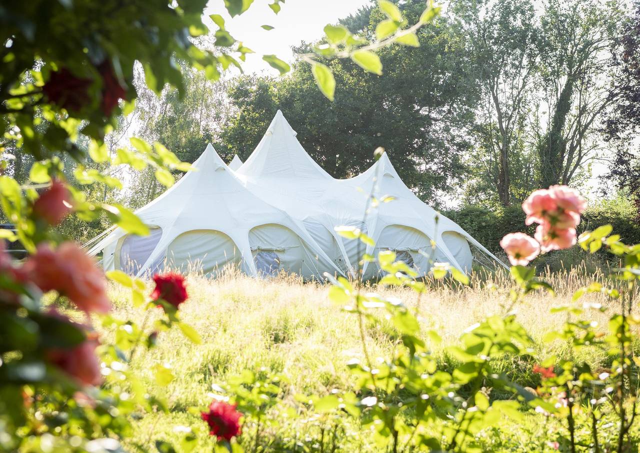 8-Bed Lotus Belle Mahal Tent in The Wye Valley in Herefordshire