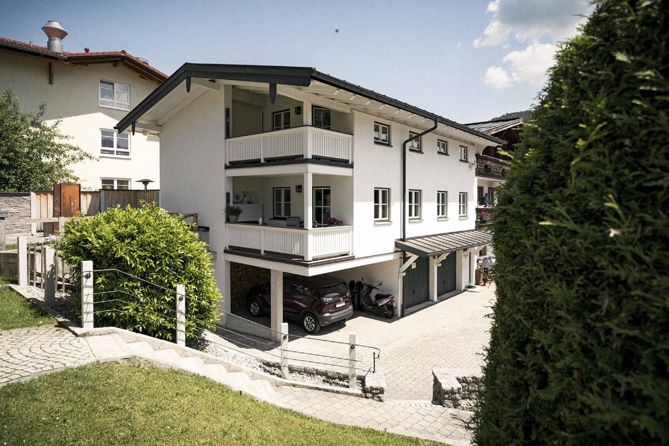 Ganze Ferienwohnung, Ferienwohnung Haberlander inkl. Chiemgaukarte - Ferienwohnung 70qm, Balk., Küche, 2 Schlafzimmer, 1 Wohnschlafzimmer, max. 4 P. in Ruhpolding, Bayerische Alpen