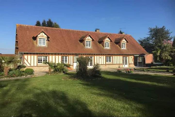 Location de vacances pour 10 personnes, avec jardin, animaux acceptés à Ourville-en-Caux