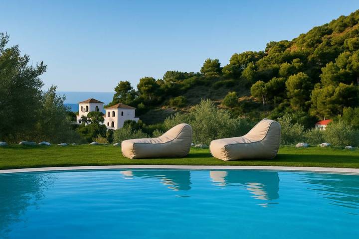 Ferienwohnung für 2 Personen, mit Garten und Pool auf Skopelos