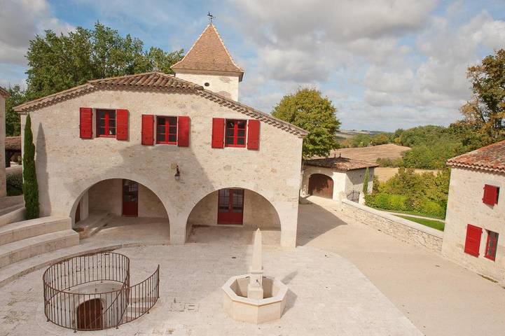 Maison de vacances pour 14 personnes, avec jardin ainsi que piscine et terrasse