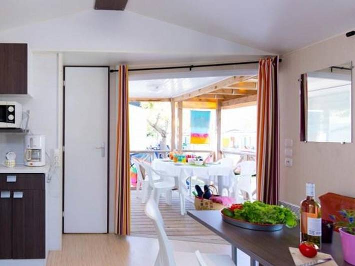 Mobil home pour 4 personnes, avec Bassin pour enfant dans Plage de l'Almanarre