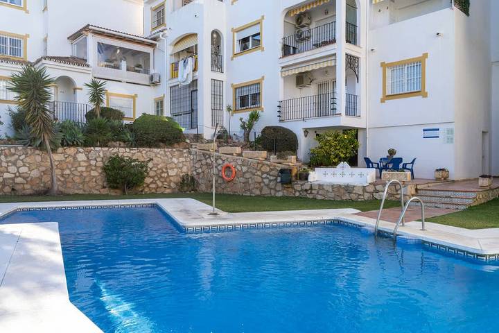 Apartment for 3 people, with Garden and Pool in Montemar Torremolinos