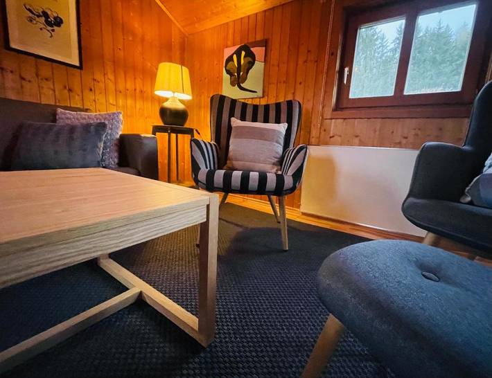 Ferienhaus für 4 Personen, mit Garten und Ausblick