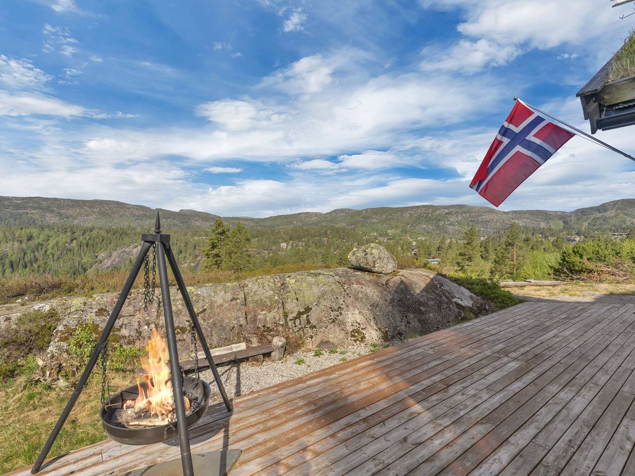 Utsikten in Bortelid, Åseral