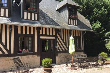 Gîte pour 4 personnes, avec terrasse et jardin, animaux acceptés à Pont-l'Évêque