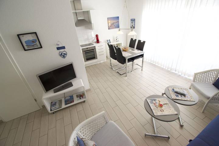 Ferienwohnung für 3 Personen, mit Terrasse und Garten