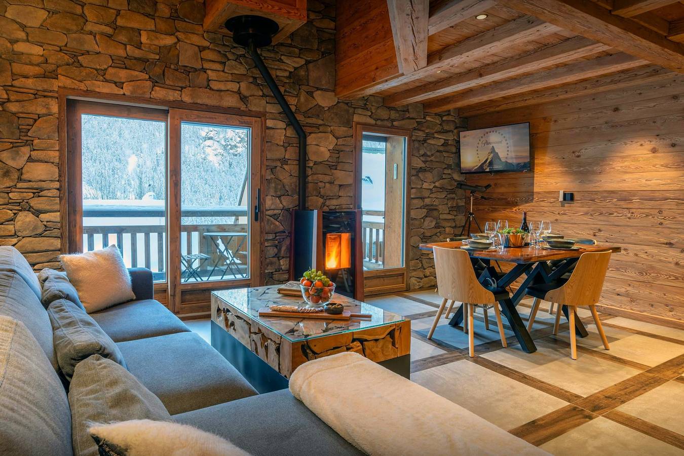 House for 4 with balconies overlooking the Écrins Massif - Ovo Network in Les Hieres, La Grave