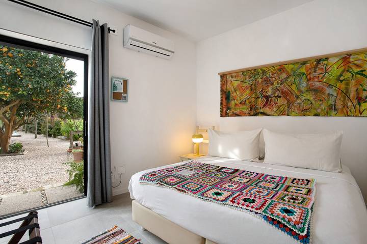 Casa de férias para 2 pessoas, com jardim e vista para o lago em Óbidos