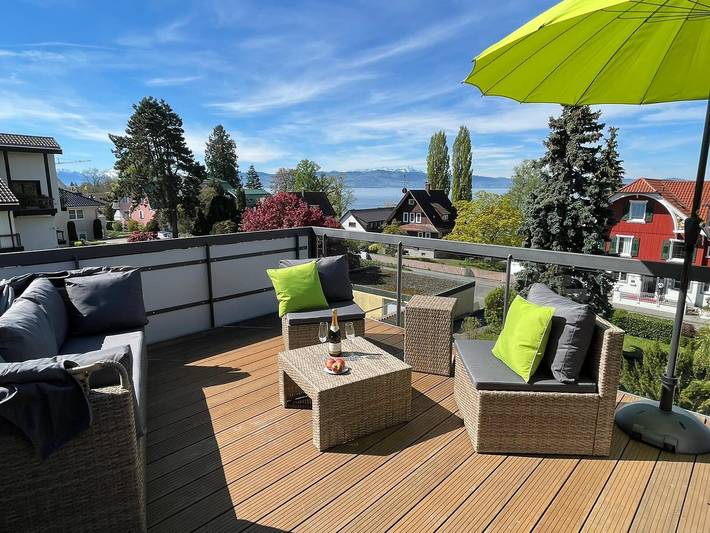 Ferienwohnung für 4 Personen, mit Balkon und Seeblick am Bodensee - 4