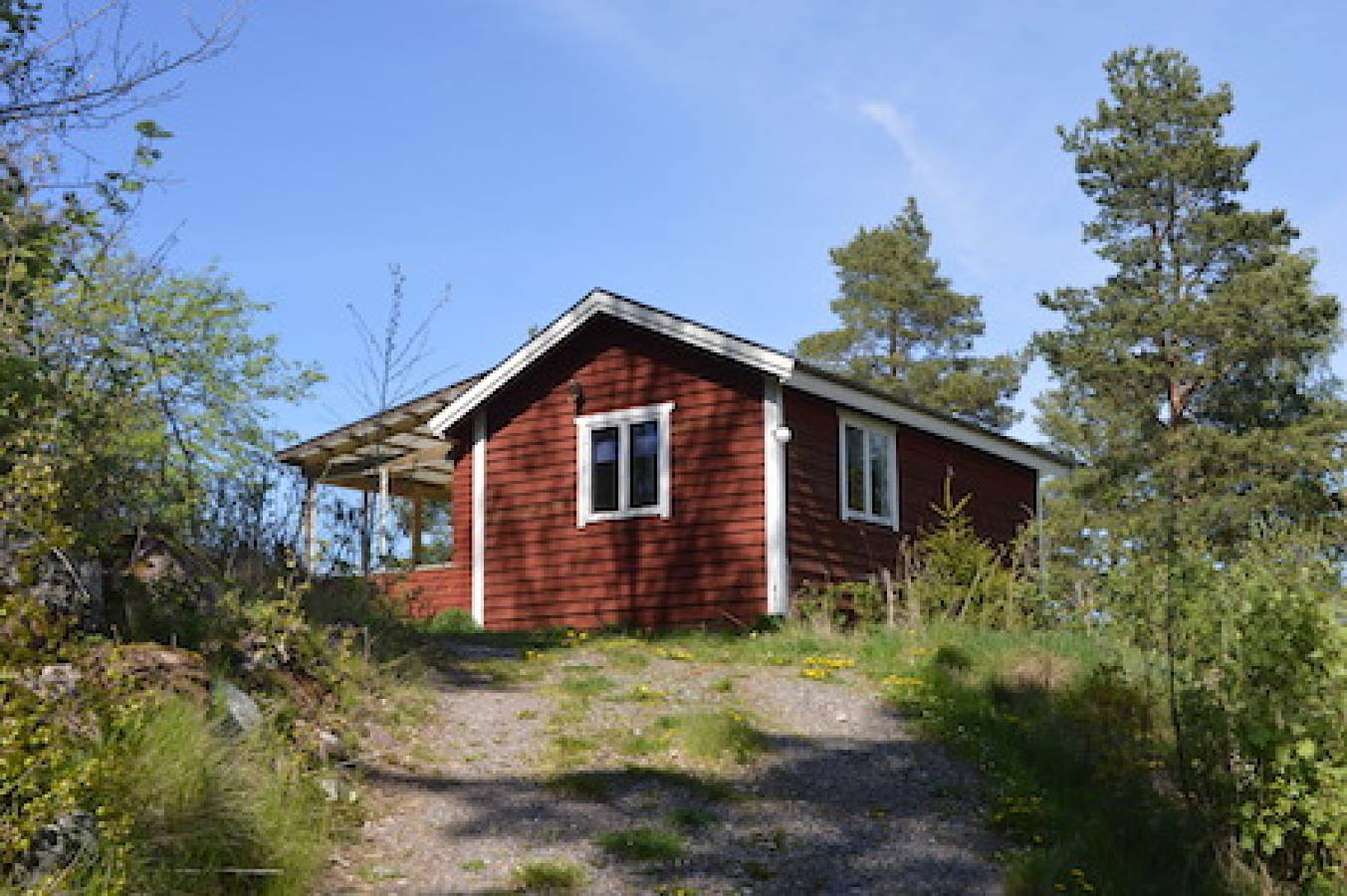 Angler-Ferienhaus 50 Meter vom Wasser in Vikbolandet
