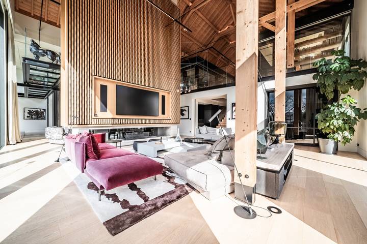 Maison de vacances pour 19 personnes, avec jacuzzi et jardin ainsi que sauna et balcon, adapté aux familles en Haute-Savoie