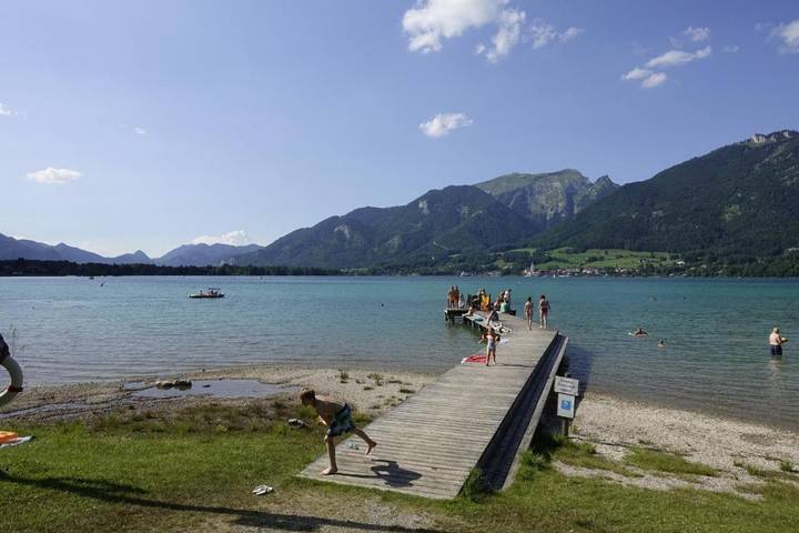 Chalet für 10 Personen, mit Terrasse und Garten sowie Ausblick, mit Haustier am Wolfgangsee - 4