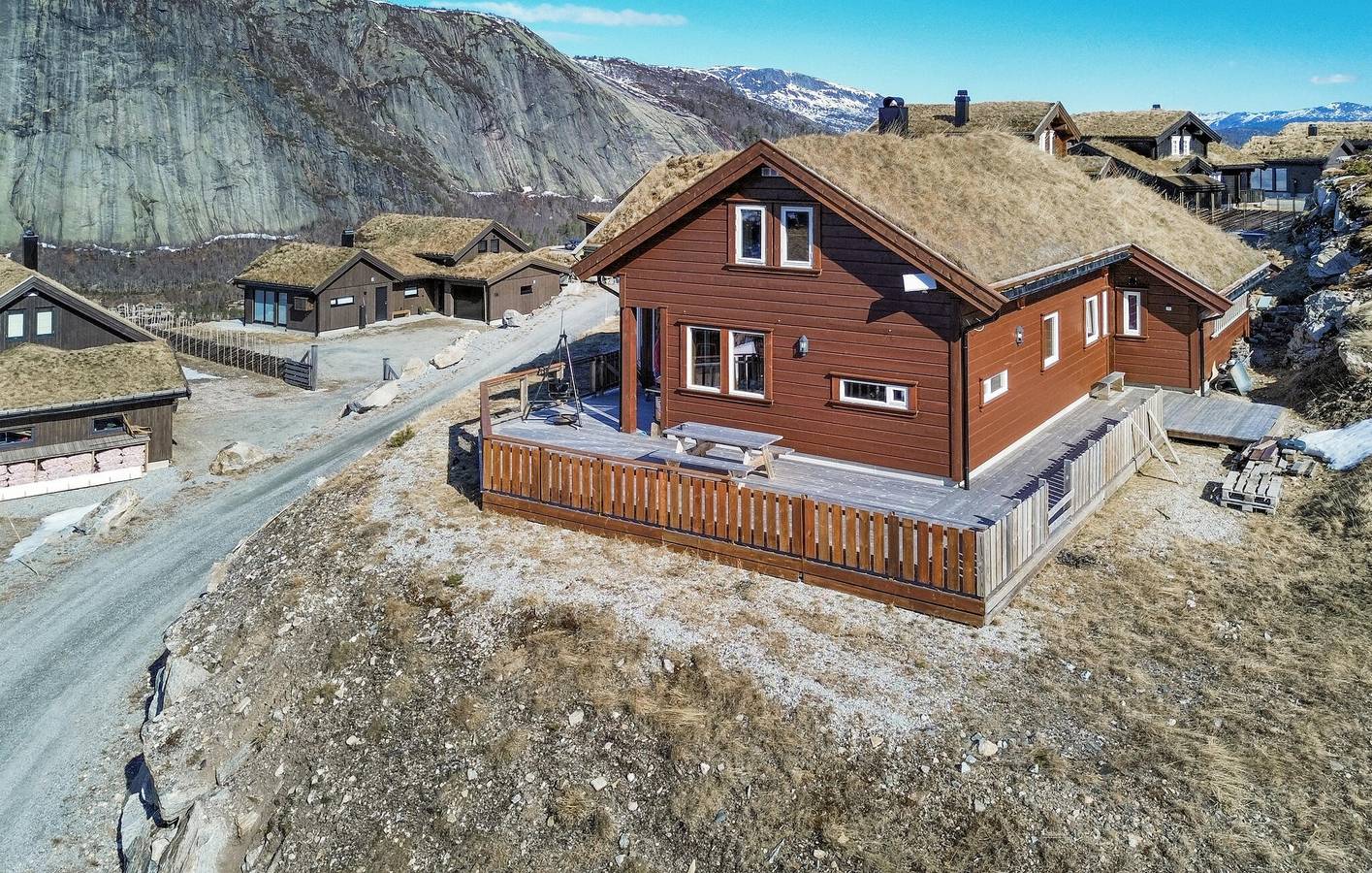 Ferienhaus für 9 Personen mit Terrasse in Valle