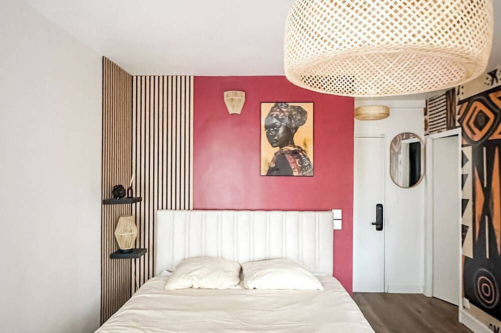 Appartement entier, L'Ethnik Spot- studio cosy proche Paris et Stade de France - parking privé in Garges-lès-Gonesse, Val-d'Oise