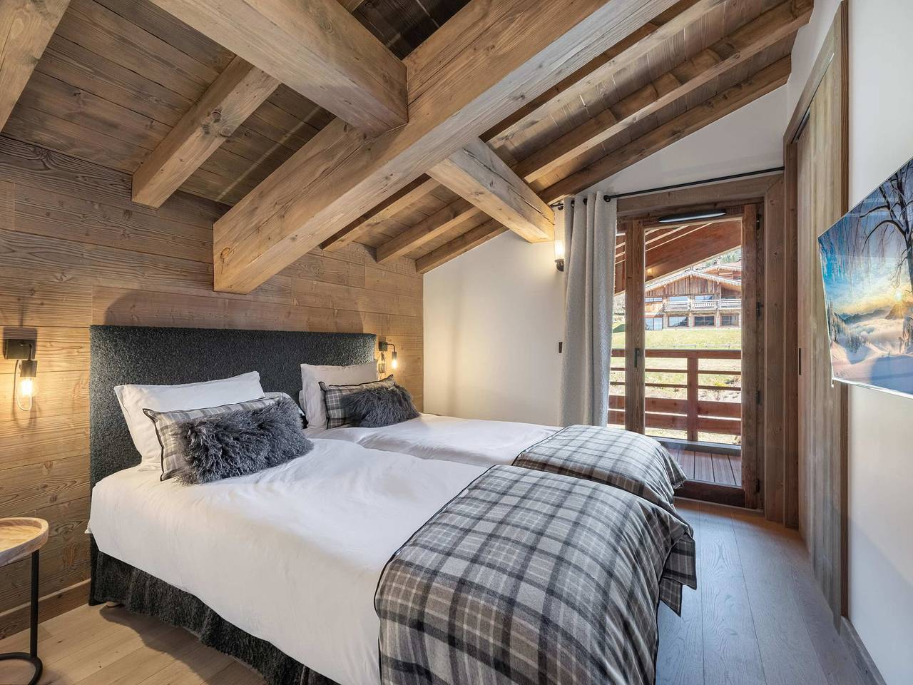 Appartement entier, Appartement de vacances pour 6 personnes avec balcon/terrasse in Megève, Pays du Mont-Blanc