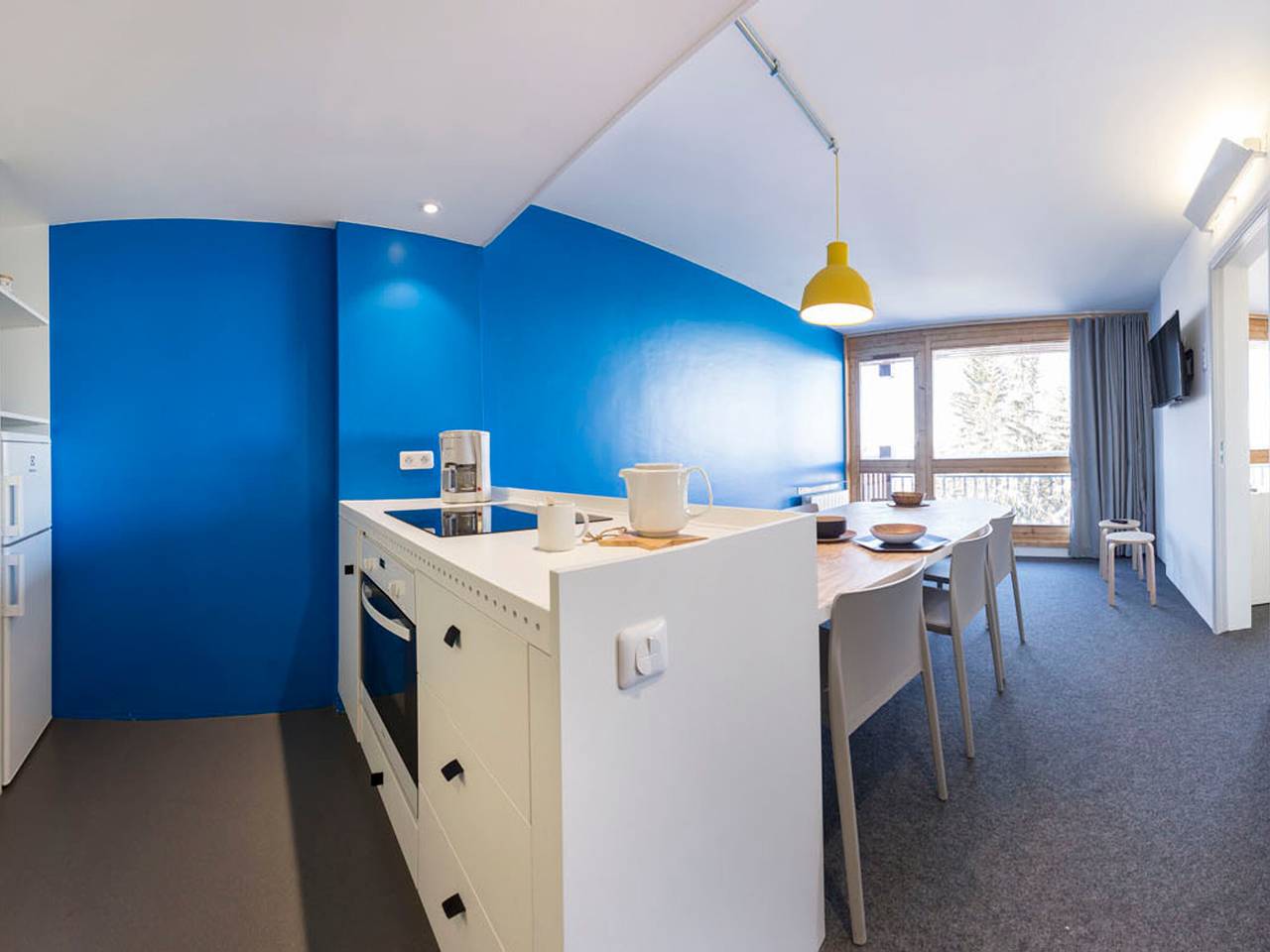 Appartement entier, Appartement rénové calme avec balcon, wifi, parking inclus, proche Transarc et commerces in Arc 1800, Bourg-Saint-Maurice