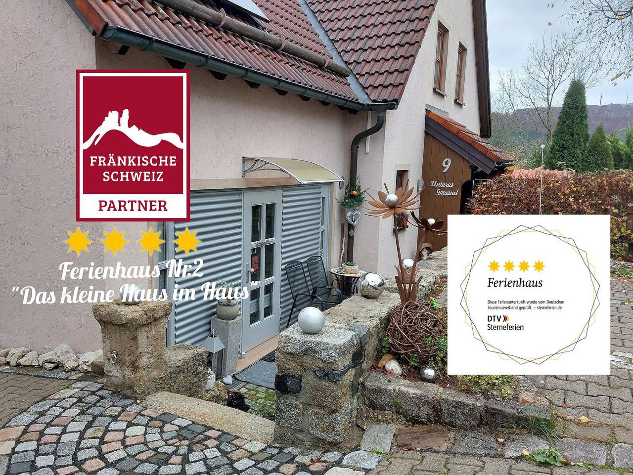 Ganze Ferienwohnung, Ferienhaus Nr.2 - Das kleine Haus im Haus - Ferienhaus Nr.2 -  Das kleine Haus im Haus in Heiligenstadt, Fränkische Schweiz