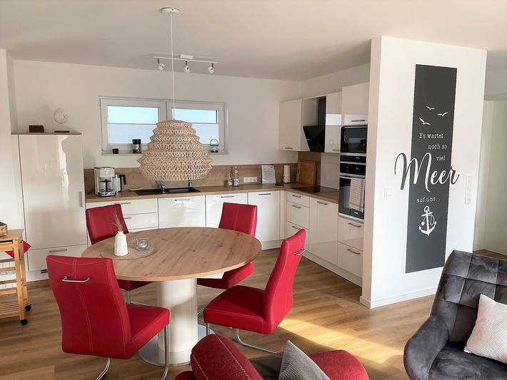Ferienwohnung für 2 Personen, mit Sauna und Ausblick sowie Balkon in Schillig