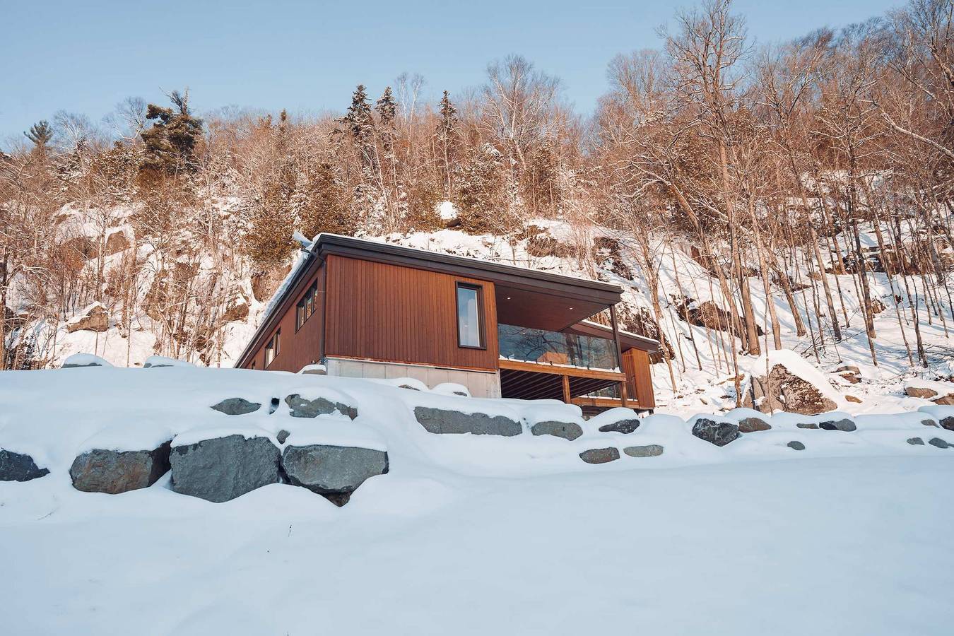 Twin Cottages with Mountain   Lake View in Quebec