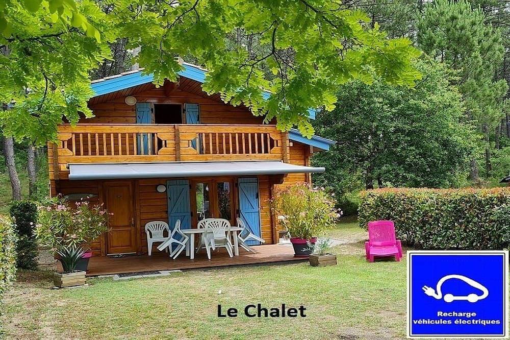 Chalet 4/6 P à Bias Totalement Climatisé Chargeur Ve 7 Kw, Wifi, Piscine, Balnéo in Bias, Côte d’Argent