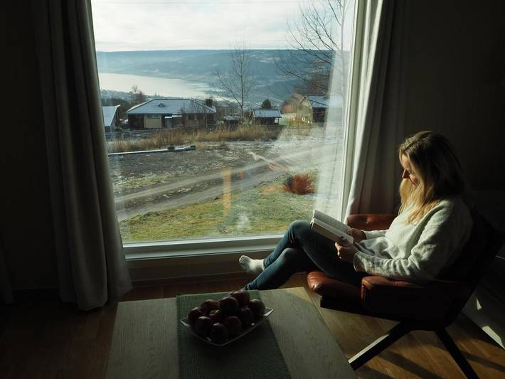 Ferienhaus für 5 Personen, mit Garten und Ausblick sowie Seeblick in Lillehammer - 4