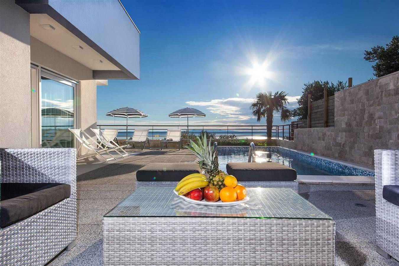 Luxusvilla Blue Silk mit beheiztem Pool in Veliko Brdo, Makarska