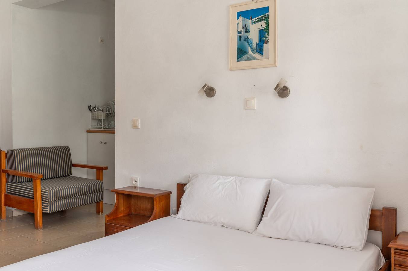 Estudio entero, Estudio 'Sifnos 7' con vistas al mar, Wi-Fi y aire acondicionado in Playa de Vathi, Cícladas