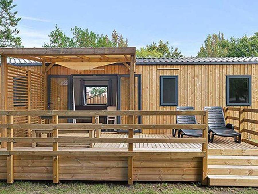 Camping Verdon Parc  - Mobilhome 6 personas - Mobil-home | Ultimate | 3 Dormitorios | 6 Pers | Terraza | 2 baños | Aire acondicionado | Tv in Gréoux-les-Bains, Parc naturel régional du Verdon