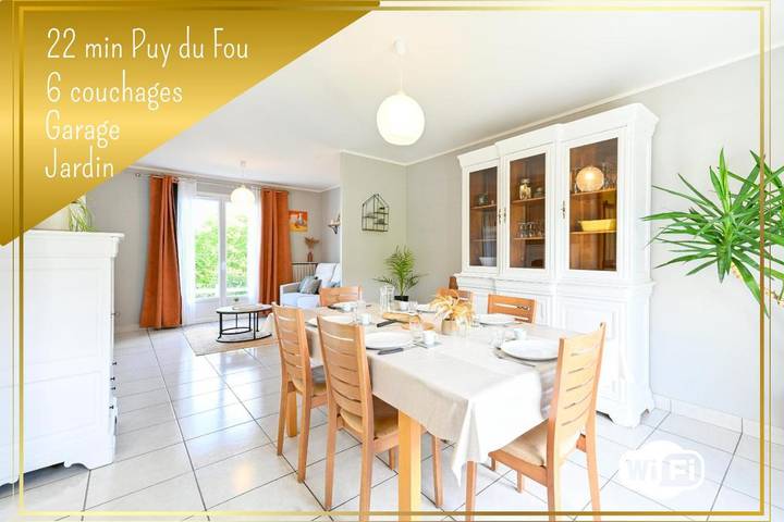 Maison de vacances pour 6 personnes, avec jardin
