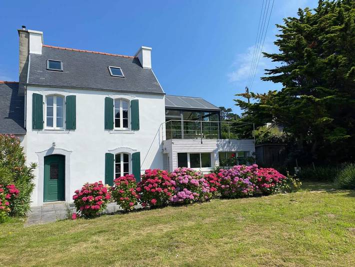 Charming house 100m from the beach with sea view 6p in Plougasnou, Ceinture Dorée