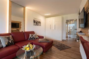 Ferienwohnung für 4 Personen, mit Sauna und Balkon sowie Ausblick, mit Haustier in Sulzberg