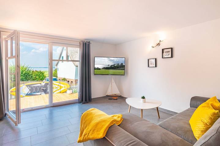 Ferienhaus für 4 Personen, mit Terrasse und Garten sowie Seeblick in Loddin