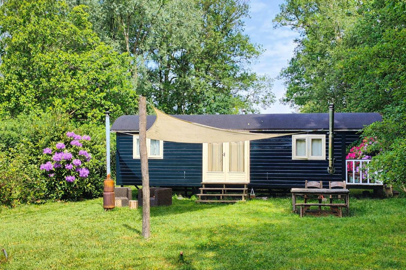 Gemütliches Chalet für 2 Personen in der Nähe vom Wald in Dwingeloo, Drenthe in Nationalpark Dwingelderveld