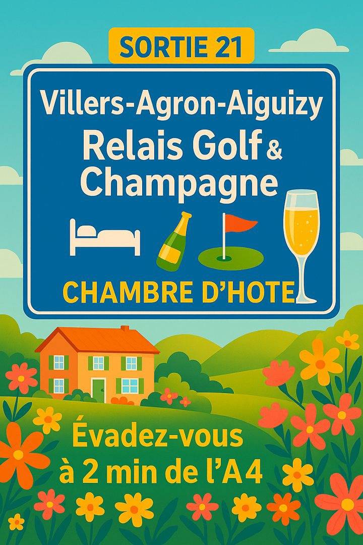 Relais Golf et Champagne - Chambre 1 in Villers-Agron-Aiguizy, Aisne