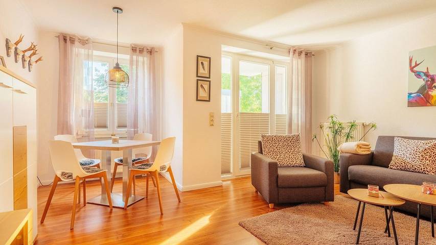 Ferienwohnung für 4 Personen, mit Balkon/Terrasse und Ausblick sowie Terrasse in Schierke