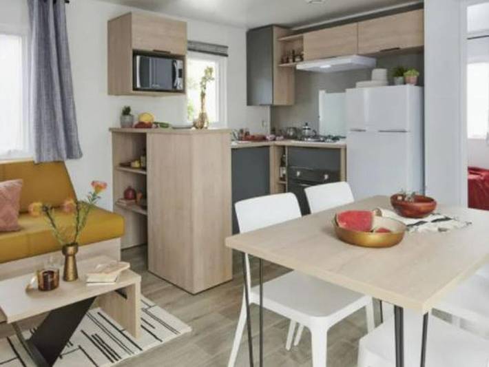 Camping Le Rivage - Mobilheim 6 personen - Komfort - 3 Zimmer in Quettehou, Cherbourg und Umgebung