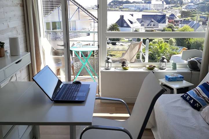 Gîte pour 4 personnes, avec balcon et jardin, animaux acceptés dans Plage de Trestel - 2