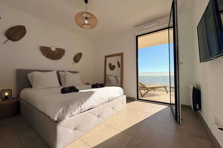 Gîte pour 4 personnes, avec piscine ainsi que jacuzzi et balcon dans Casino de Valras Plage - 2