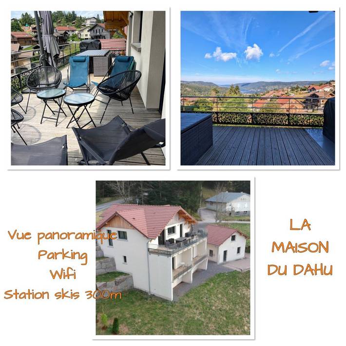 Gîte pour 8 personnes, avec balcon ainsi que vue sur le lac et jardin - 1